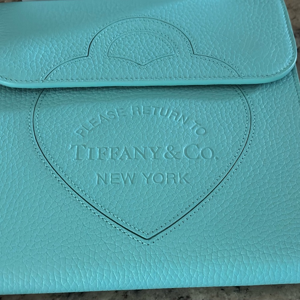 Tiffany & Co. Turquoise Leather Pouch